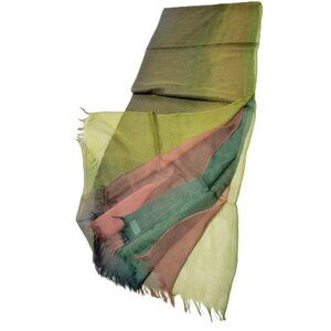 Multicolored Sheer Scarf Thin Pareo Sarong Scarf Beach Cover Up - New